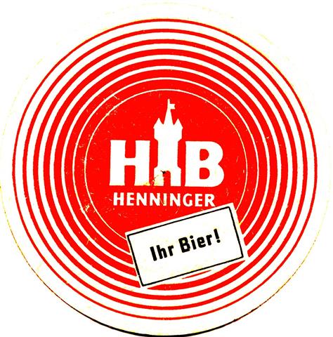 frankfurt f-he henninger rund 2ab (215-ihr bier-schwarzrot)